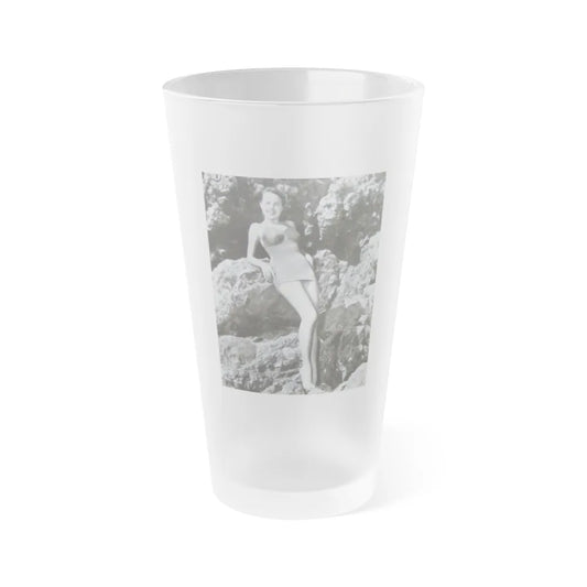 Terry Moore #199 (Vintage Female Icon) Frosted Pint Glass 16oz-16oz-Frosted-Go Mug Yourself