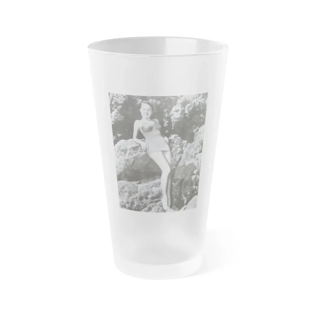 Terry Moore #199 (Vintage Female Icon) Frosted Pint Glass 16oz 16oz Frosted - Go Mug Yourself