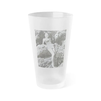 Terry Moore #199 (Vintage Female Icon) Frosted Pint Glass 16oz 16oz Frosted - Go Mug Yourself