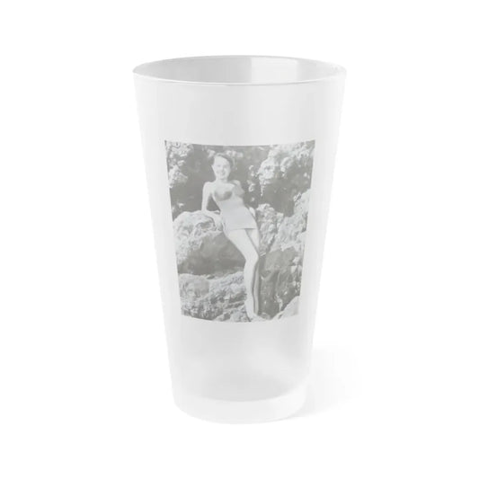 Terry Moore #199 (Vintage Female Icon) Frosted Pint Glass 16oz 16oz Frosted - Go Mug Yourself