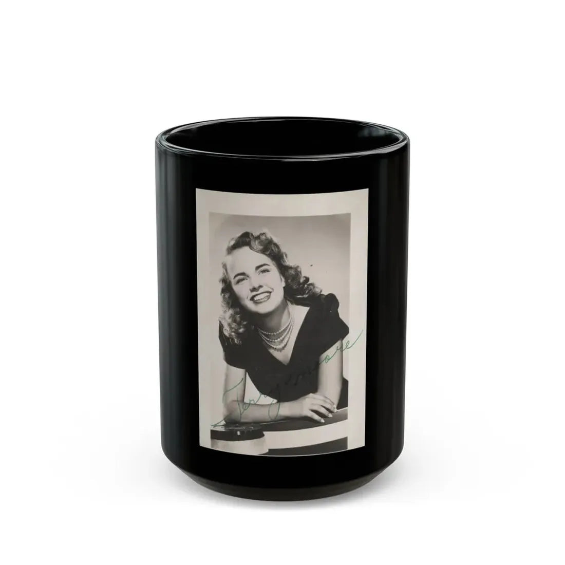 Terry Moore #204 (Vintage Female Icon) Black Coffee Mug 15oz - Go Mug Yourself