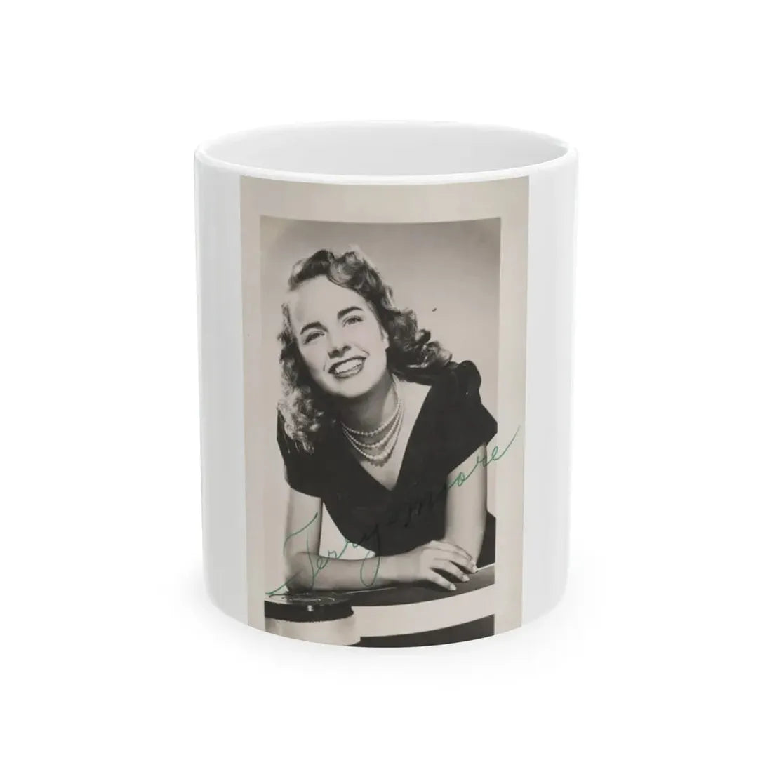 Terry Moore #204 (Vintage Female Icon) White Coffee Mug 11oz - Go Mug Yourself