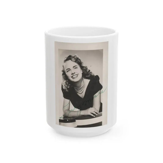 Terry Moore #204 (Vintage Female Icon) White Coffee Mug 15oz - Go Mug Yourself