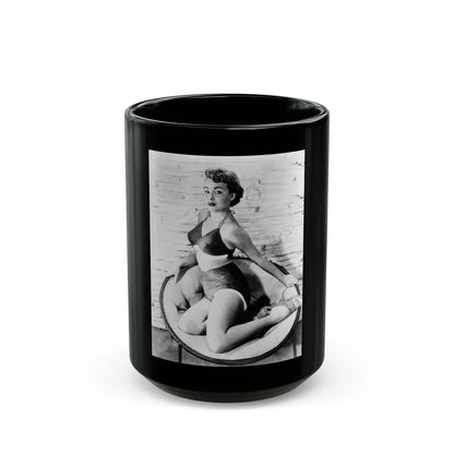 Terry Moore #212 (Vintage Female Icon) Black Coffee Mug-15oz-Go Mug Yourself