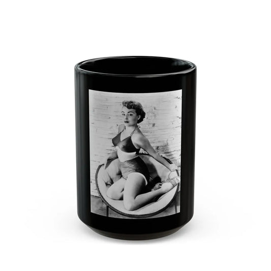 Terry Moore #212 (Vintage Female Icon) Black Coffee Mug-15oz-Go Mug Yourself