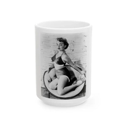 Terry Moore #212 (Vintage Female Icon) White Coffee Mug 15oz - Go Mug Yourself