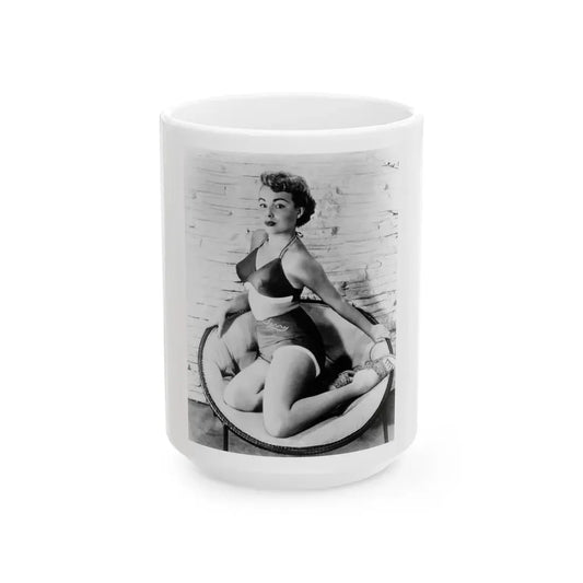 Terry Moore #212 (Vintage Female Icon) White Coffee Mug 15oz - Go Mug Yourself