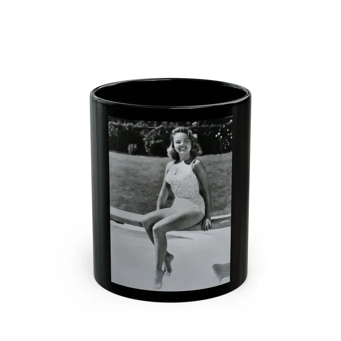 Terry Moore #216 (Vintage Female Icon) Black Coffee Mug 11oz - Go Mug Yourself