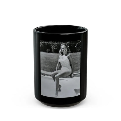 Terry Moore #216 (Vintage Female Icon) Black Coffee Mug 15oz - Go Mug Yourself