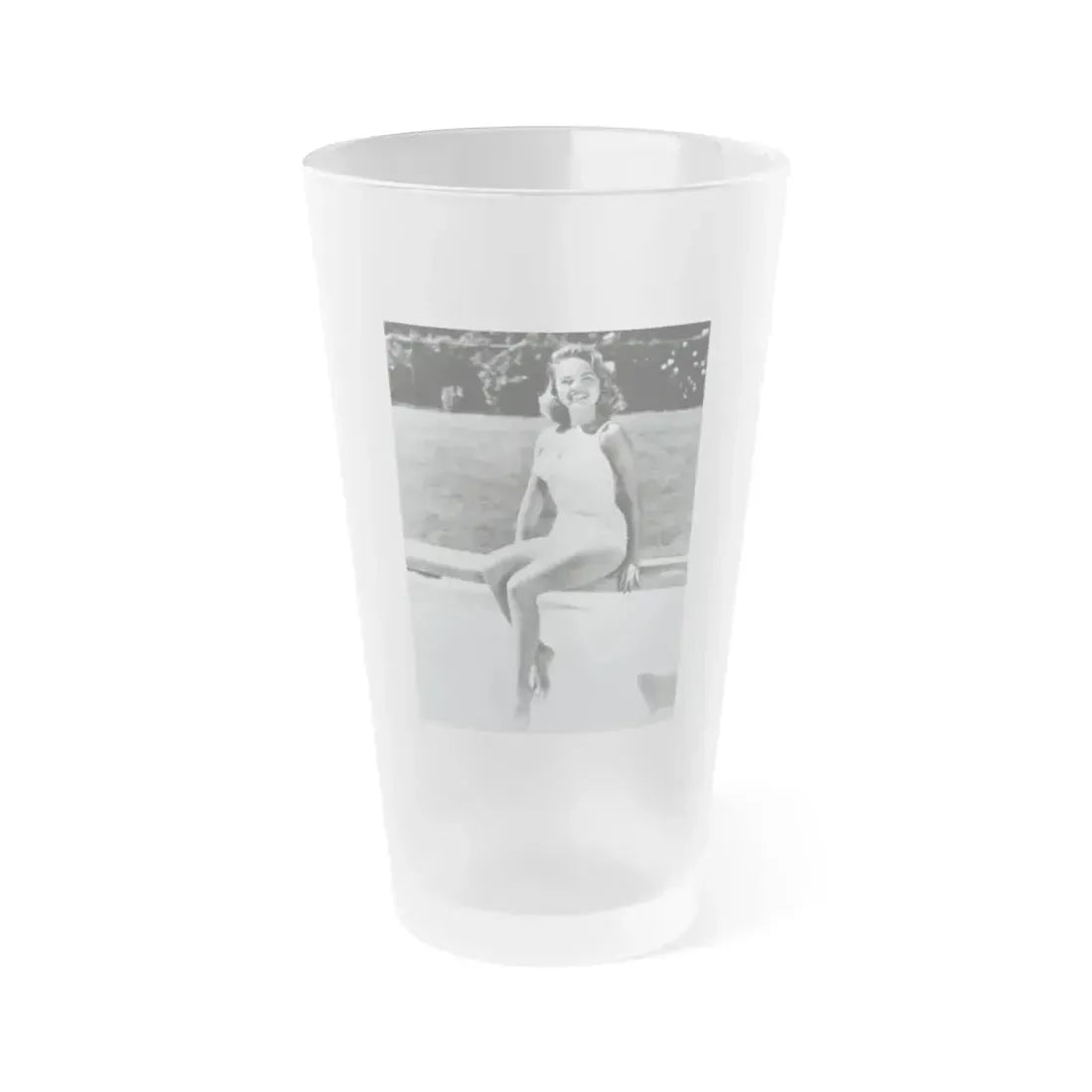 Terry Moore #216 (Vintage Female Icon) Frosted Pint Glass 16oz 16oz Frosted - Go Mug Yourself