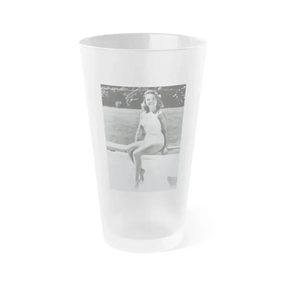 Terry Moore #216 (Vintage Female Icon) Frosted Pint Glass 16oz 16oz Frosted - Go Mug Yourself