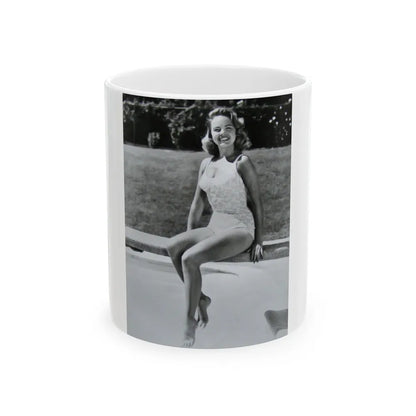 Terry Moore #216 (Vintage Female Icon) White Coffee Mug-11oz-Go Mug Yourself