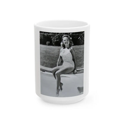 Terry Moore #216 (Vintage Female Icon) White Coffee Mug-15oz-Go Mug Yourself