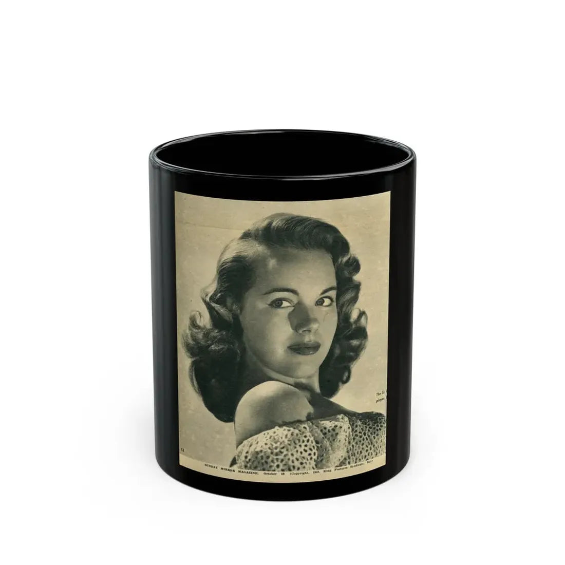 Terry Moore #22 (Vintage Female Icon) Black Coffee Mug 11oz - Go Mug Yourself