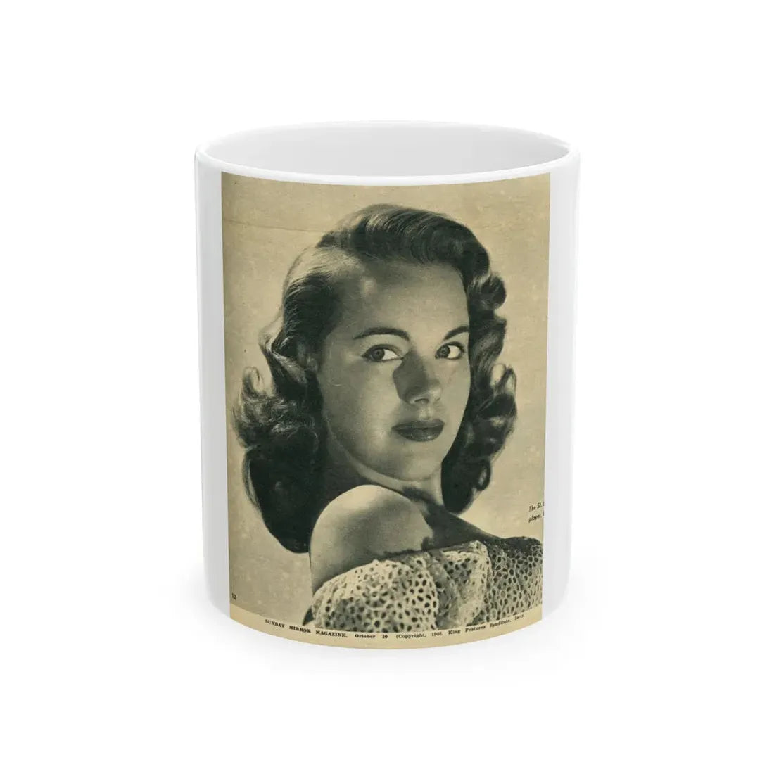 Terry Moore #22 (Vintage Female Icon) White Coffee Mug 11oz - Go Mug Yourself