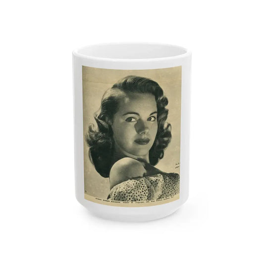Terry Moore #22 (Vintage Female Icon) White Coffee Mug 15oz - Go Mug Yourself