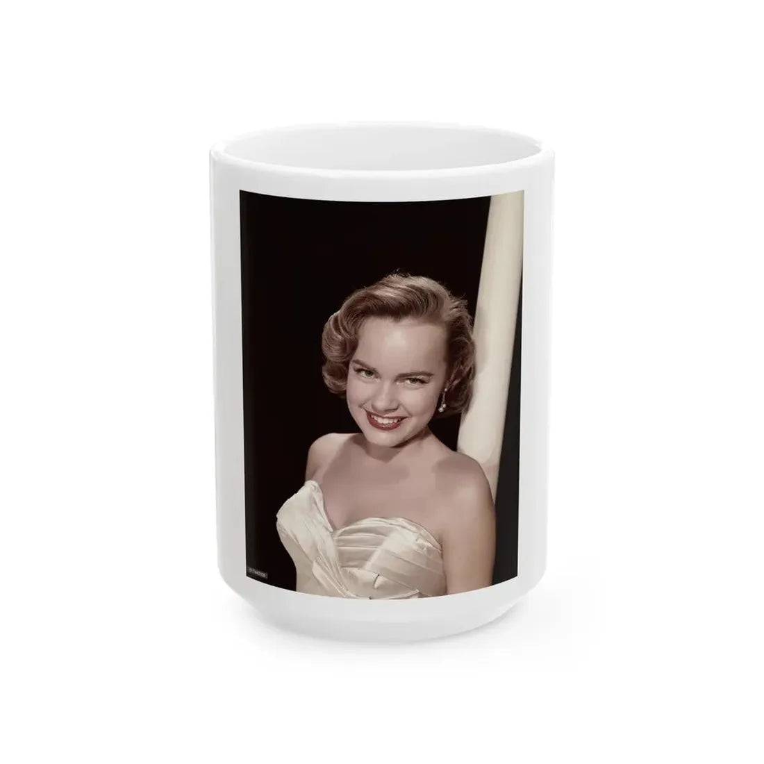 Terry Moore #220 (Vintage Female Icon) White Coffee Mug 15oz - Go Mug Yourself