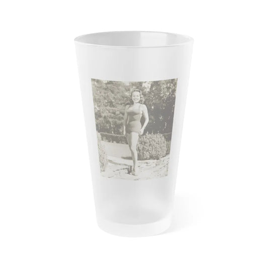 Terry Moore #233 (Vintage Female Icon) Frosted Pint Glass 16oz-16oz-Frosted-Go Mug Yourself