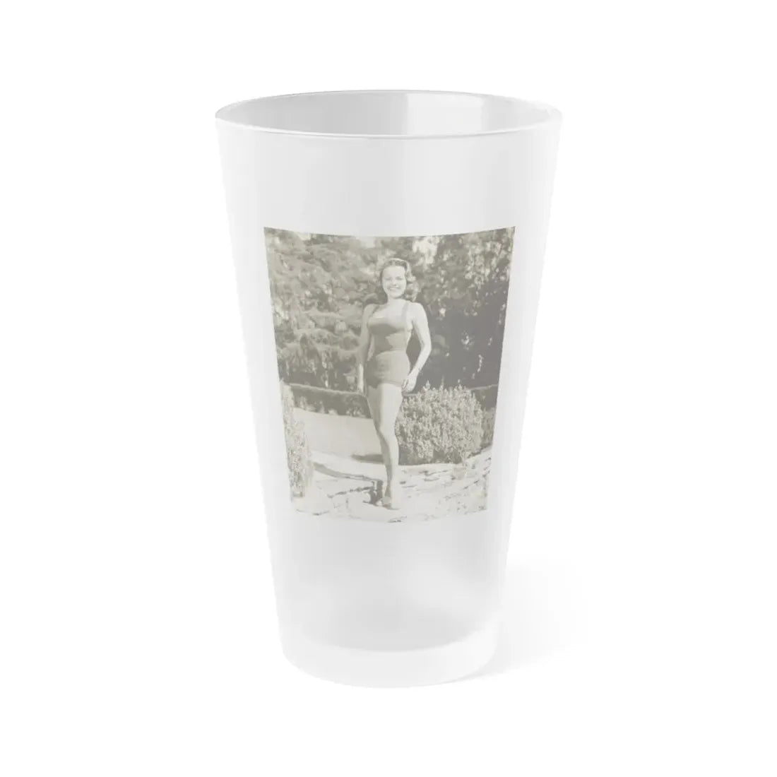 Terry Moore #233 (Vintage Female Icon) Frosted Pint Glass 16oz 16oz Frosted - Go Mug Yourself