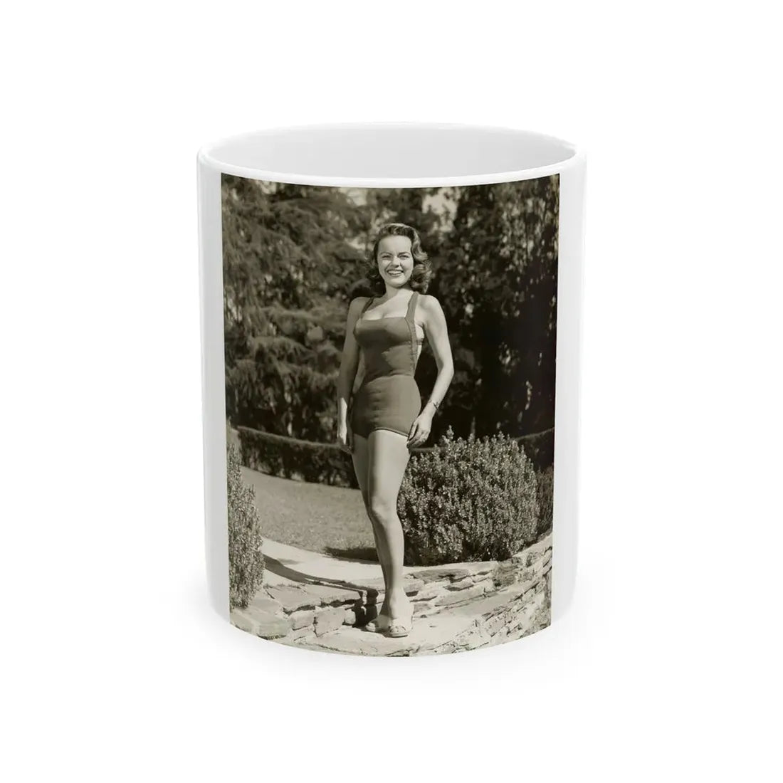 Terry Moore #233 (Vintage Female Icon) White Coffee Mug 11oz - Go Mug Yourself