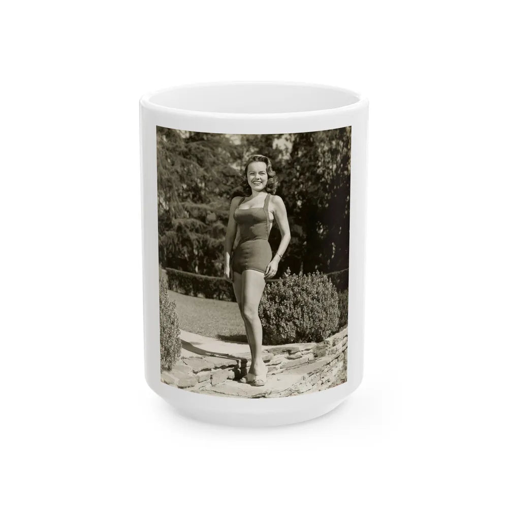 Terry Moore #233 (Vintage Female Icon) White Coffee Mug-15oz-Go Mug Yourself