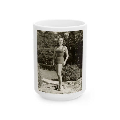 Terry Moore #233 (Vintage Female Icon) White Coffee Mug-15oz-Go Mug Yourself