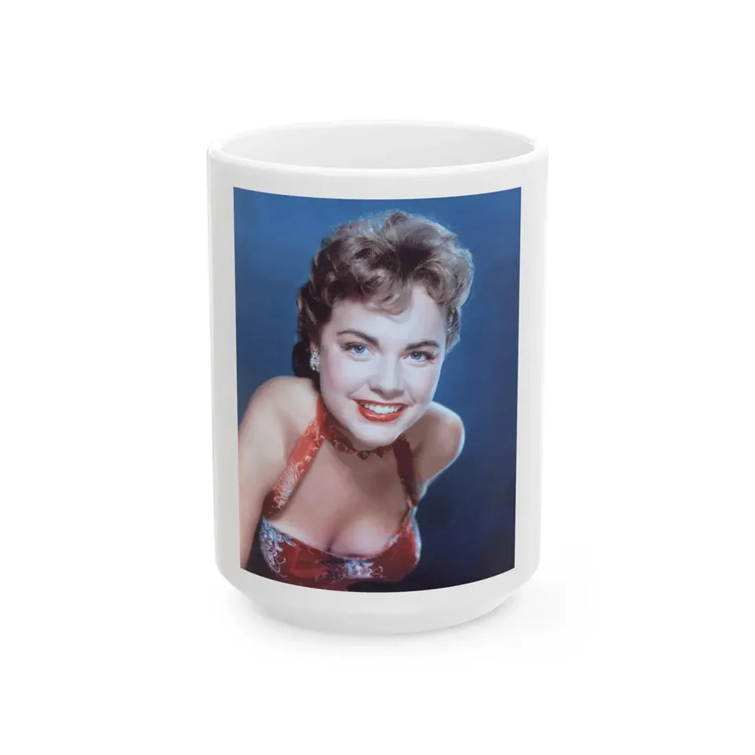 Terry Moore #239 (Vintage Female Icon) White Coffee Mug 15oz - Go Mug Yourself