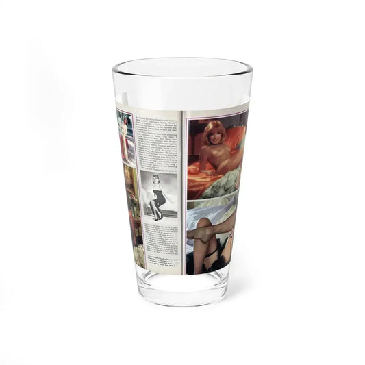 Terry Moore #242 - [Pages 132 & 133] Pages 3 & 4 of 10 Pics Color+B&W 3 Topless, 1 Pin-Up and 1 Glamour+Article & Captions from Playboy Mag. Aug. '84 (Vintage Female Icon) Pint Glass 16oz 16oz - Go Mug Yourself