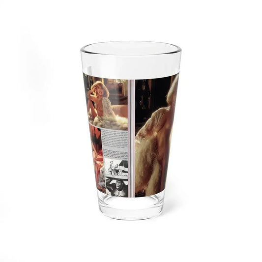 Terry Moore #244 - [Pages 136 & 137] Pages 7 & 8 of 10 Pics Color+B&W 3 Topless, 2 B&W Pics+Captions from Playboy Mag. Aug. '84 (Vintage Female Icon) Pint Glass 16oz 16oz - Go Mug Yourself