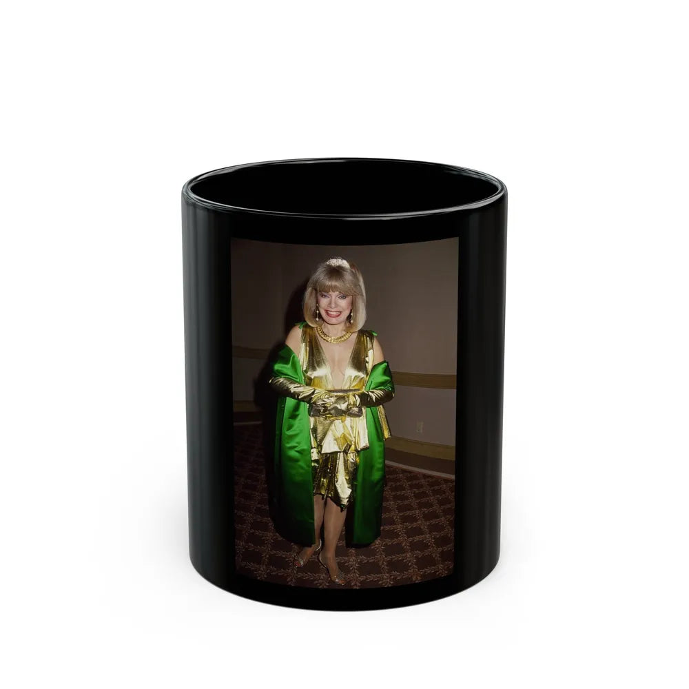 Terry Moore #246 (Vintage Female Icon) Black Coffee Mug-11oz-Go Mug Yourself