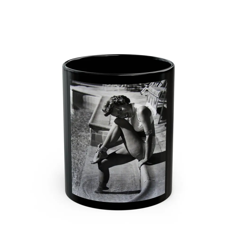 Terry Moore #249 (Vintage Female Icon) Black Coffee Mug-11oz-Go Mug Yourself