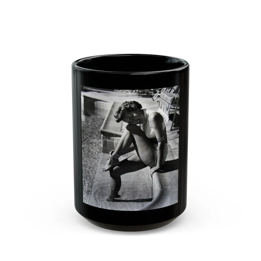 Terry Moore #249 (Vintage Female Icon) Black Coffee Mug-15oz-Go Mug Yourself