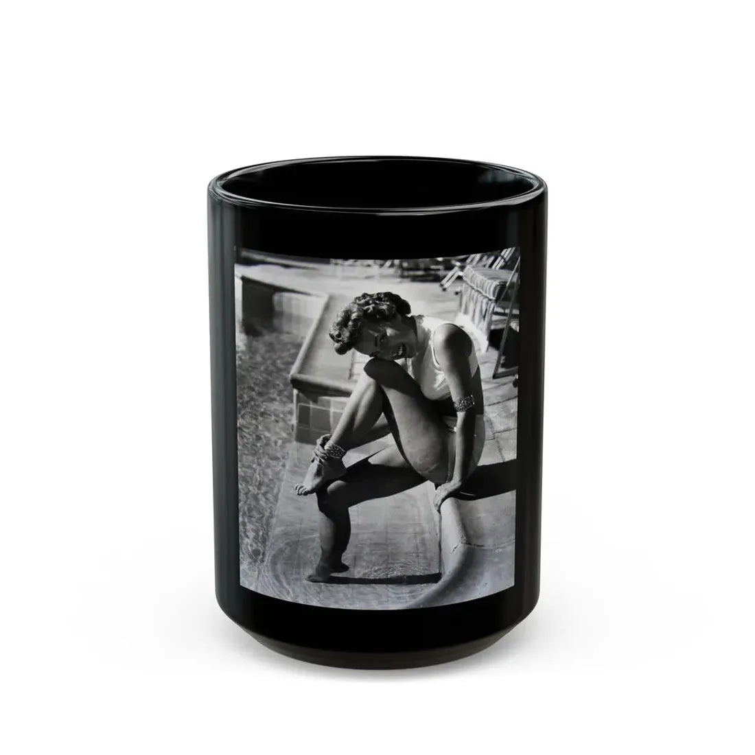 Terry Moore #249 (Vintage Female Icon) Black Coffee Mug 15oz - Go Mug Yourself