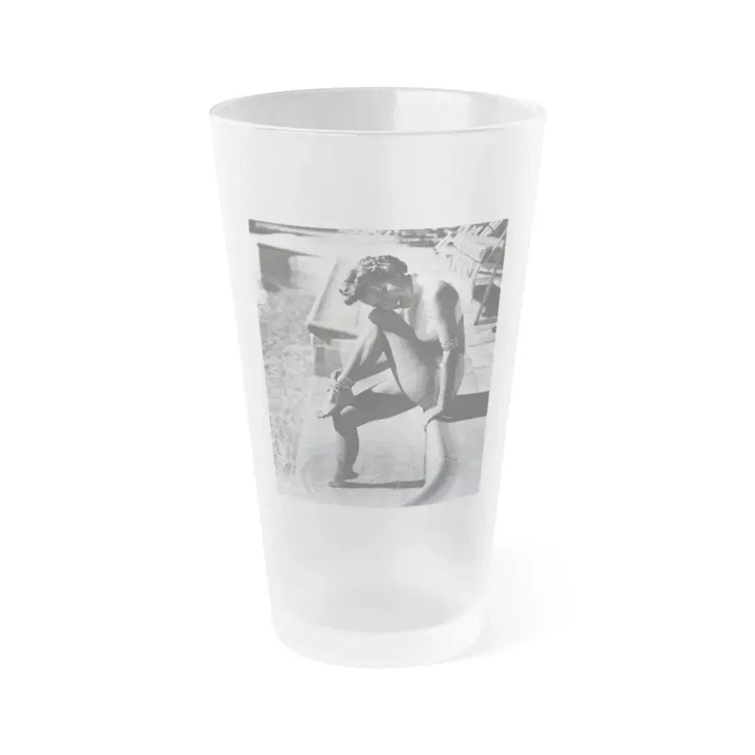 Terry Moore #249 (Vintage Female Icon) Frosted Pint Glass 16oz 16oz Frosted - Go Mug Yourself