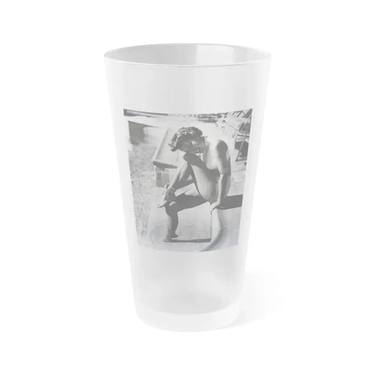 Terry Moore #249 (Vintage Female Icon) Frosted Pint Glass 16oz 16oz Frosted - Go Mug Yourself