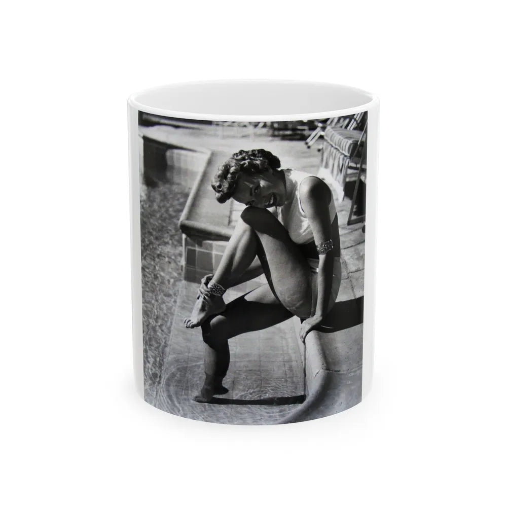 Terry Moore #249 (Vintage Female Icon) White Coffee Mug-11oz-Go Mug Yourself