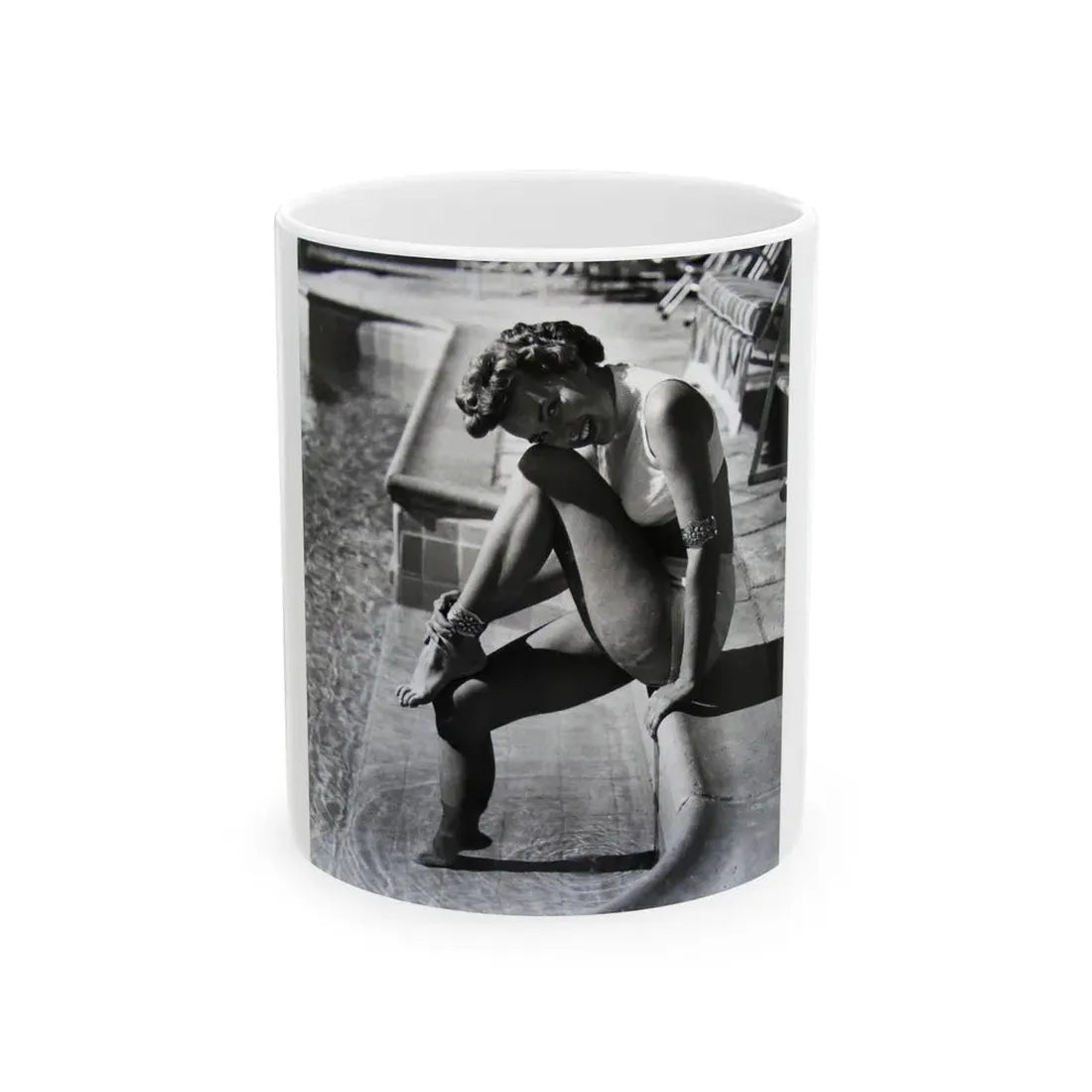 Terry Moore #249 (Vintage Female Icon) White Coffee Mug 11oz - Go Mug Yourself