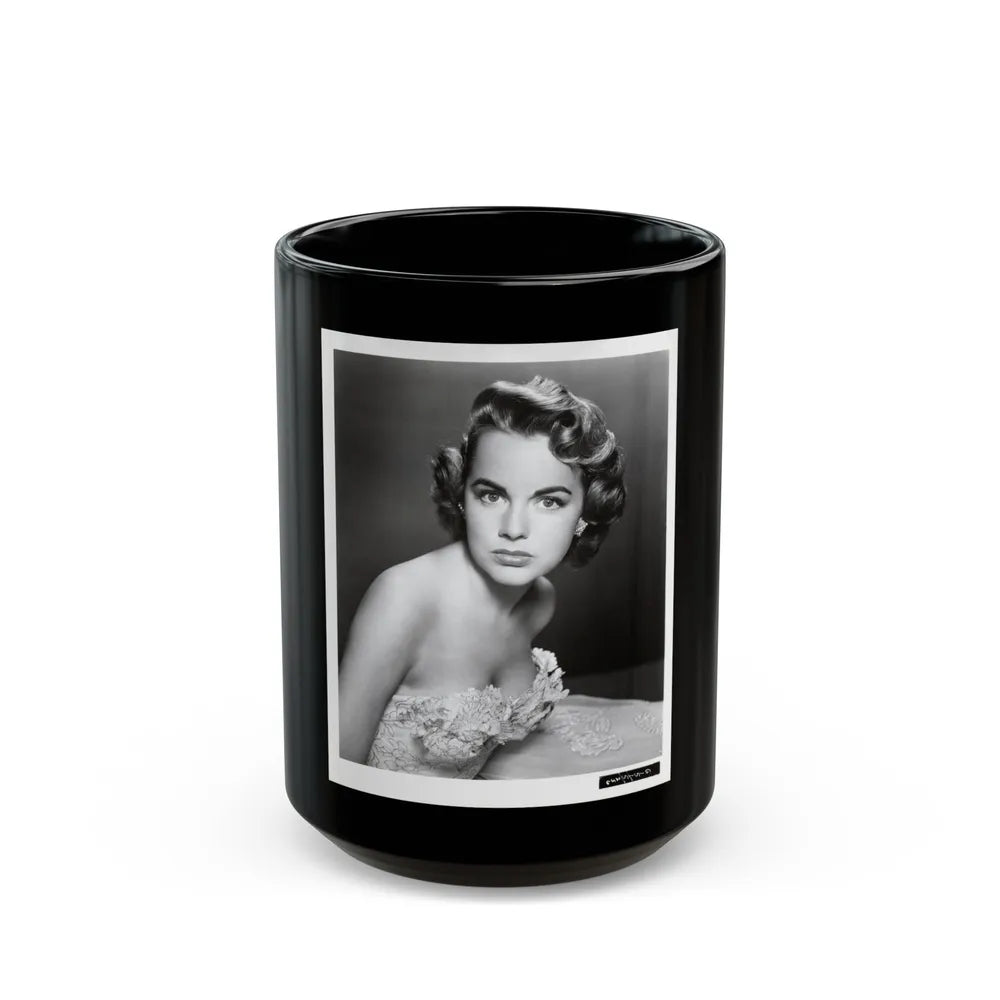 Terry Moore #255 Vintage &W 8x10 1953 Head & Shoulder Upper Body Glamour Photo (Vintage Female Icon) Black Coffee Mug-15oz-Go Mug Yourself