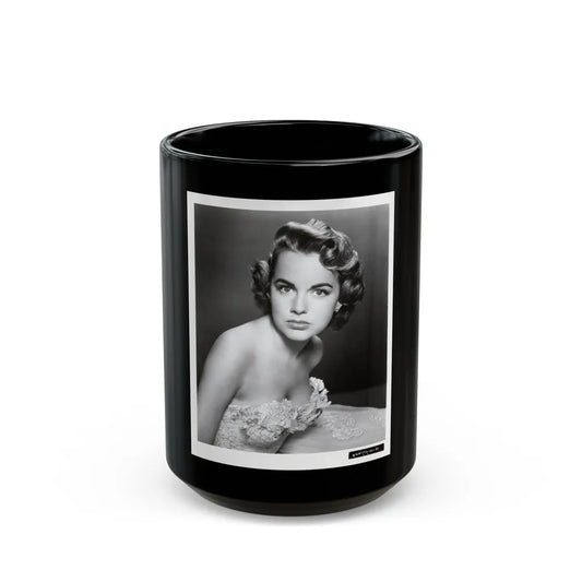 Terry Moore #255 Vintage &W 8x10 1953 Head & Shoulder Upper Body Glamour Photo (Vintage Female Icon) Black Coffee Mug-15oz-Go Mug Yourself