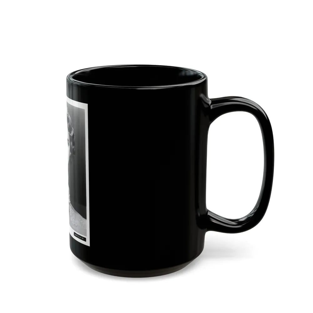 Terry Moore #255 Vintage &W 8x10 1953 Head & Shoulder Upper Body Glamour Photo (Vintage Female Icon) Black Coffee Mug-Go Mug Yourself