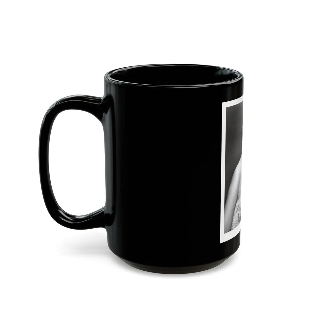 Terry Moore #255 Vintage &W 8x10 1953 Head & Shoulder Upper Body Glamour Photo (Vintage Female Icon) Black Coffee Mug-Go Mug Yourself