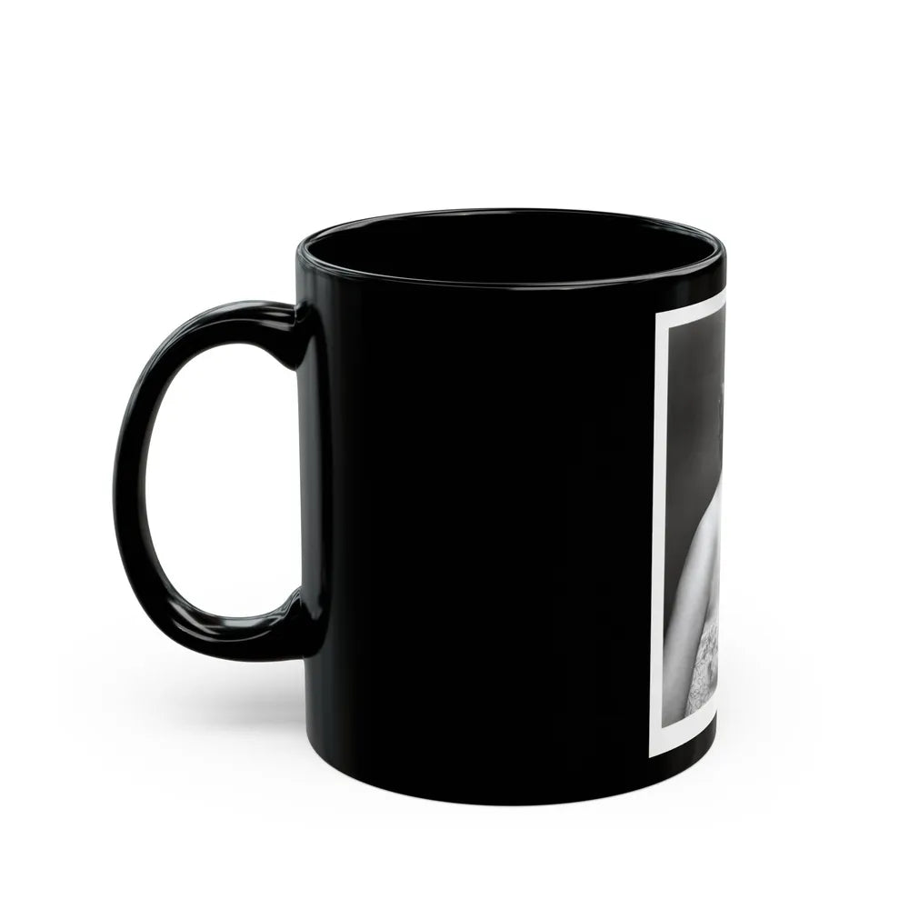 Terry Moore #255 Vintage &W 8x10 1953 Head & Shoulder Upper Body Glamour Photo (Vintage Female Icon) Black Coffee Mug-Go Mug Yourself