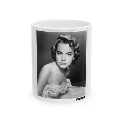Terry Moore #255 Vintage &W 8x10 1953 Head & Shoulder Upper Body Glamour Photo (Vintage Female Icon) White Coffee Mug-11oz-Go Mug Yourself