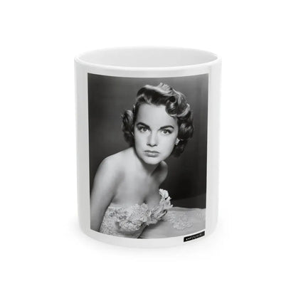 Terry Moore #255 Vintage &W 8x10 1953 Head & Shoulder Upper Body Glamour Photo (Vintage Female Icon) White Coffee Mug 11oz - Go Mug Yourself