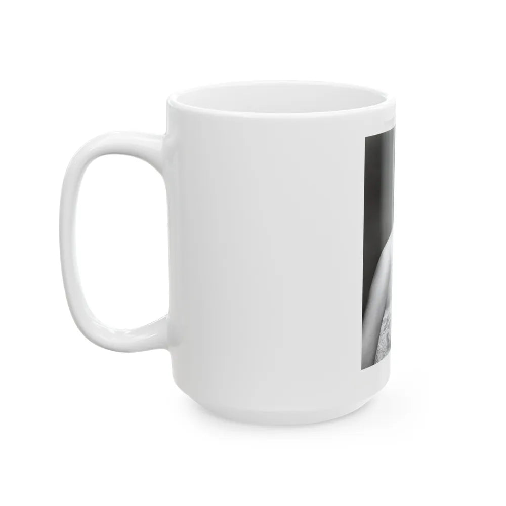 Terry Moore #255 Vintage &W 8x10 1953 Head & Shoulder Upper Body Glamour Photo (Vintage Female Icon) White Coffee Mug-Go Mug Yourself