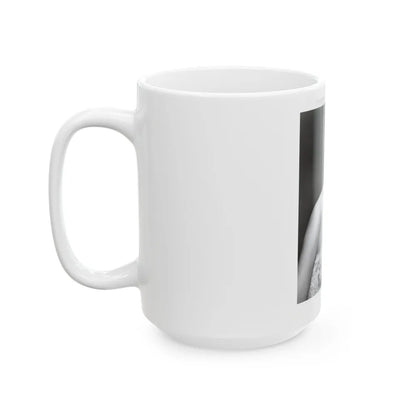 Terry Moore #255 Vintage &W 8x10 1953 Head & Shoulder Upper Body Glamour Photo (Vintage Female Icon) White Coffee Mug-Go Mug Yourself