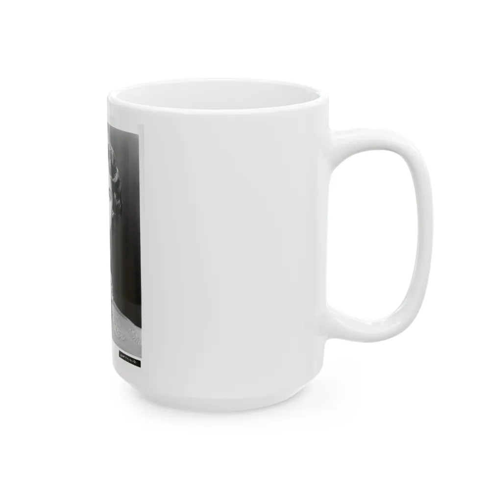Terry Moore #255 Vintage &W 8x10 1953 Head & Shoulder Upper Body Glamour Photo (Vintage Female Icon) White Coffee Mug-Go Mug Yourself