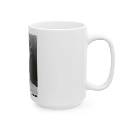 Terry Moore #255 Vintage &W 8x10 1953 Head & Shoulder Upper Body Glamour Photo (Vintage Female Icon) White Coffee Mug-Go Mug Yourself