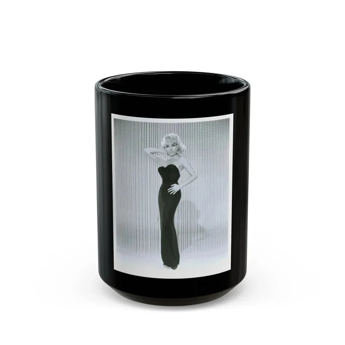 Terry Moore #262 (Vintage Female Icon) Black Coffee Mug 15oz - Go Mug Yourself