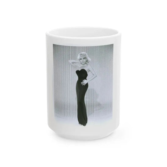 Terry Moore #262 (Vintage Female Icon) White Coffee Mug 15oz - Go Mug Yourself